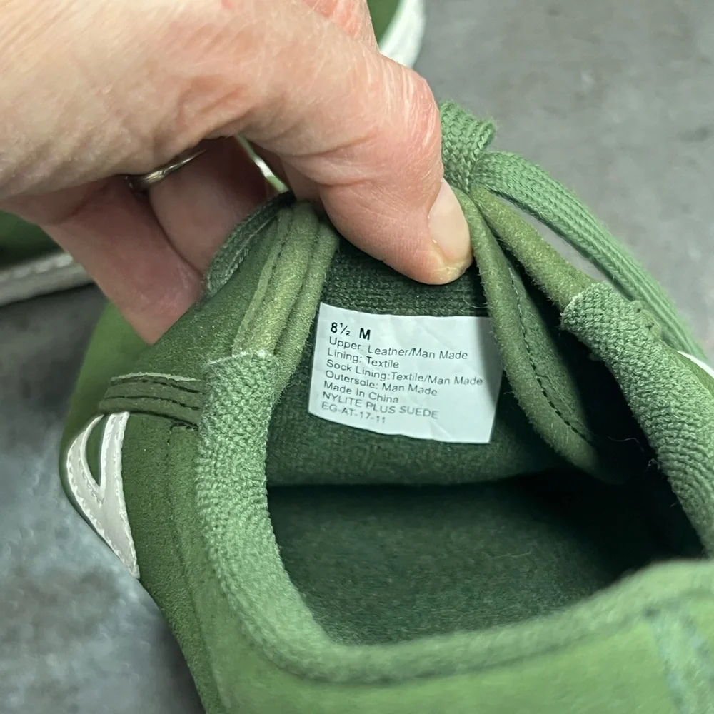 NWOT Tretorn Nylite Green Suede Sneakers size 8.5 - Picture 5 of 5